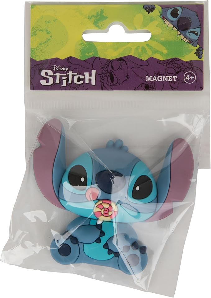Disney Stitch with Lollipop Lilo & Stitch 3D Foam Magnet (Online Order Only)