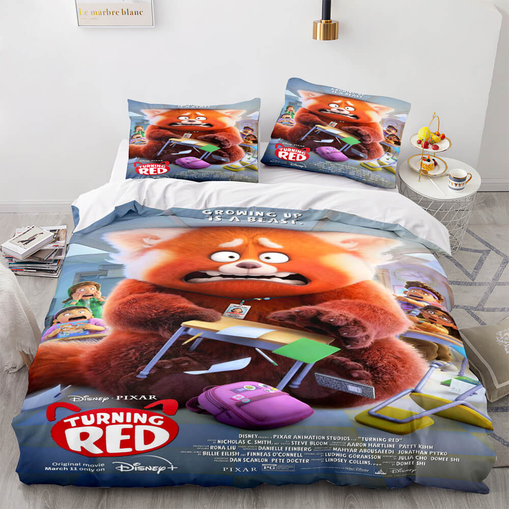 Disney Turning Red 2022 Bedding Set Quilt Duvet Cover Bedding Sets (Online Order Only)