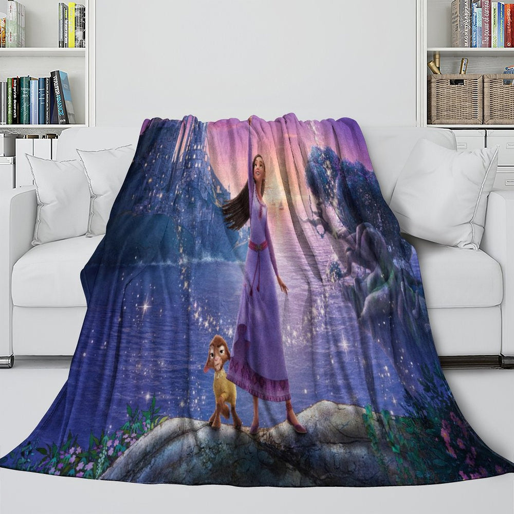 Disney Wish Blanket Flannel Fleece Throw Room Decoration (Online Order Only)