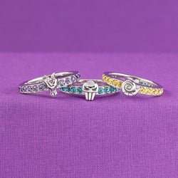 Disney X RockLove DISNEY SLEEPING BEAUTY Maleficent Iconic Villains Stacker Ring (ONLINE ORDER ONLY)