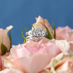 Disney X RockLove DISNEY THE PRINCESS AND THE FROG Tiana Water Lily Stacker Rings (ONLINE ORDER ONLY)