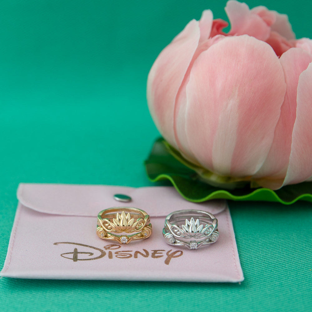 Disney X RockLove DISNEY ALADDIN Jasmine Lotus Stacker Rings (ONLINE ORDER ONLY)