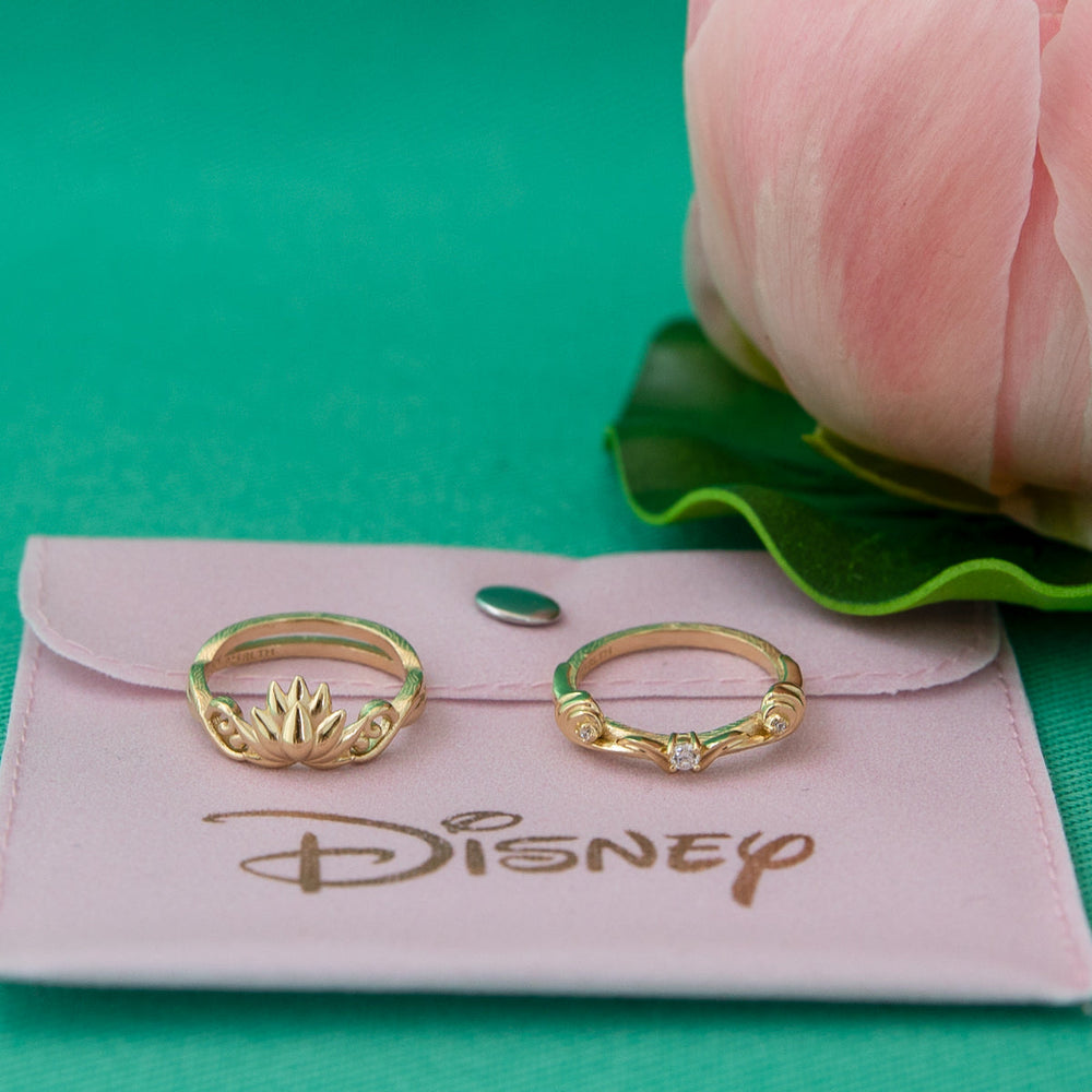 Disney X RockLove DISNEY ALADDIN Jasmine Lotus Stacker Rings (ONLINE ORDER ONLY)