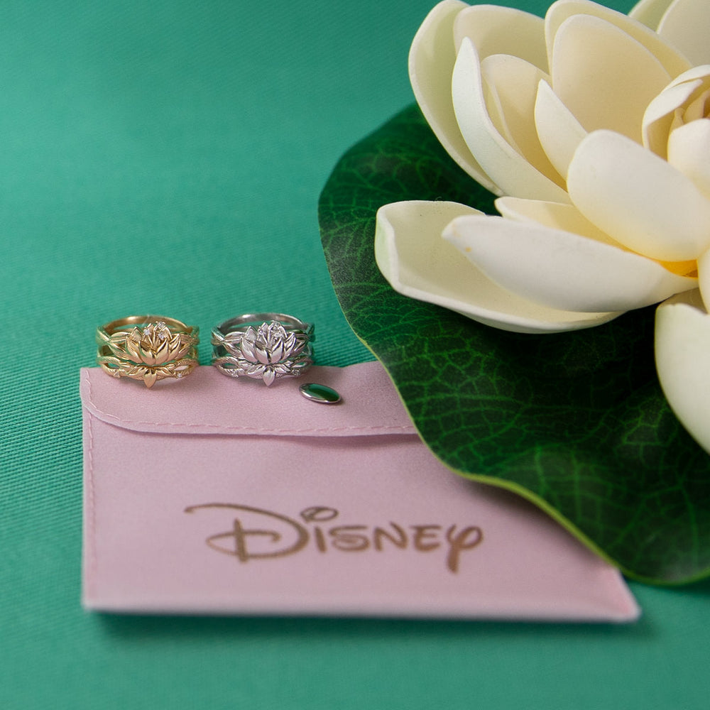 Disney X RockLove DISNEY THE PRINCESS AND THE FROG Tiana Water Lily Stacker Rings (ONLINE ORDER ONLY)
