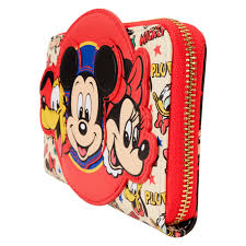 Disney Classic Mickey Mouse & Friends Cutout Wallet by Loungefly (Online Order Only)