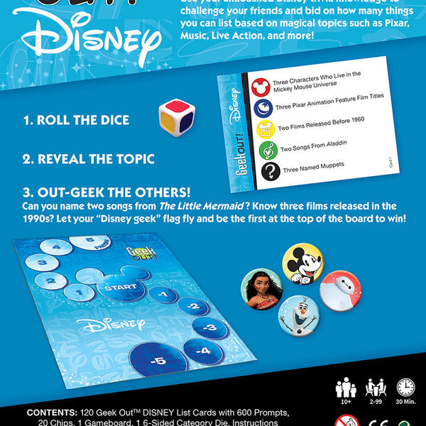 Geek Out! Disney - Find out once and for all who is the biggest Disney fan! (ONLINE ORDER ONLY)