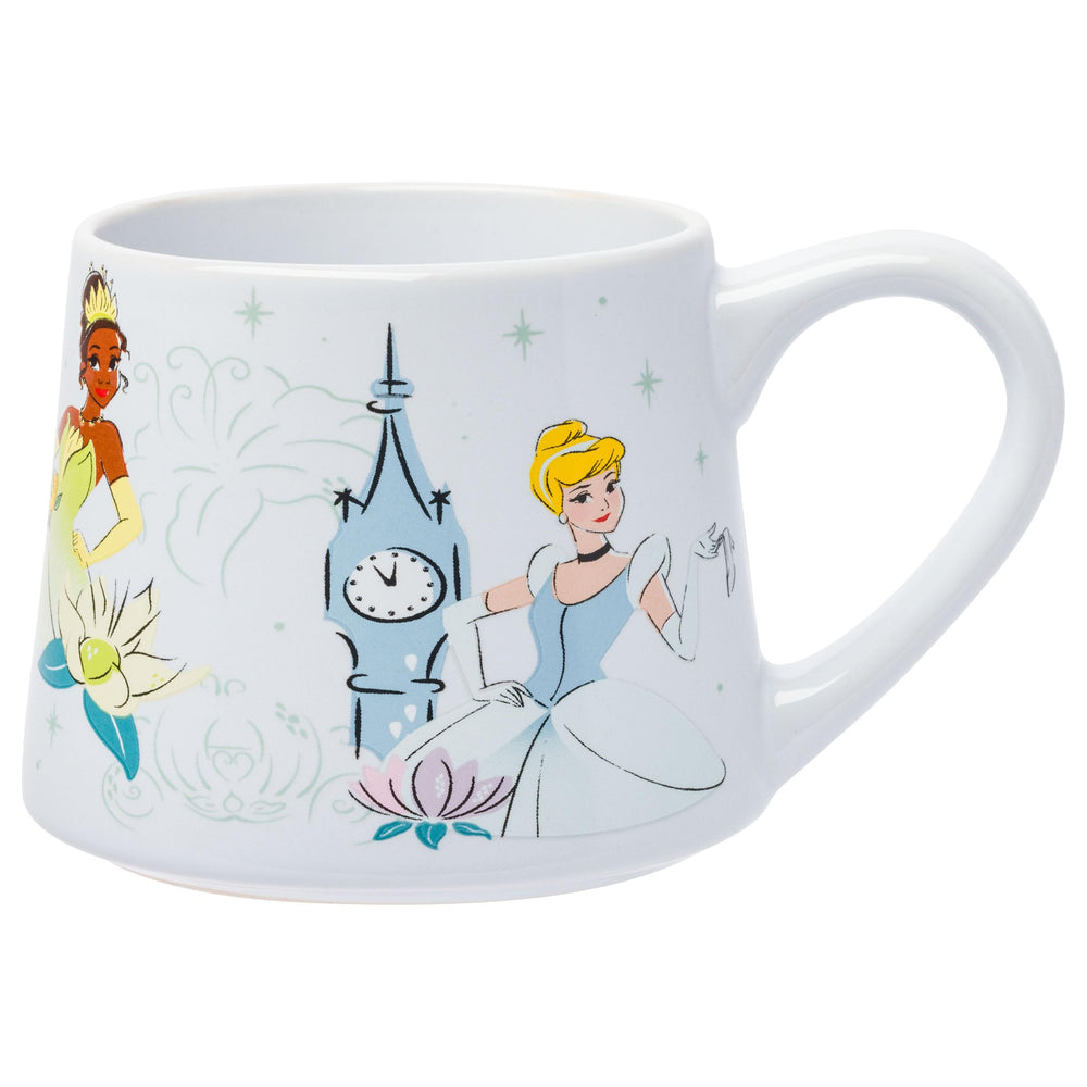 Disney Princess Icon Sparkle Line Up Tapered Pottery Mug (ONLINE ORDER ONLY)