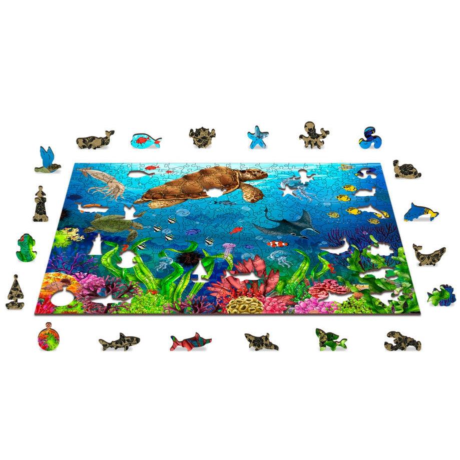 Diving Paradise 400 Piece Wood Jigsaw Puzzle Wooden City (ONLINE ORDER ONLY)