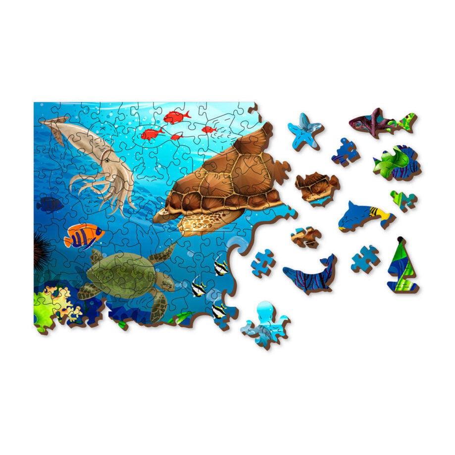 Diving Paradise 400 Piece Wood Jigsaw Puzzle Wooden City (ONLINE ORDER ONLY)
