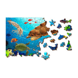 Diving Paradise 400 Piece Wood Jigsaw Puzzle Wooden City (ONLINE ORDER ONLY)