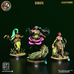 3D Printed Clay Cyanide Diwata Set Philippine Mythology 28 32 mm D&D (Online Only)