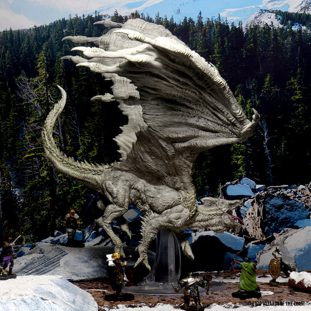 D&D: Icons of the Realms - Adult White Dragon Premium Figure (ONLINE ORDER ONLY)