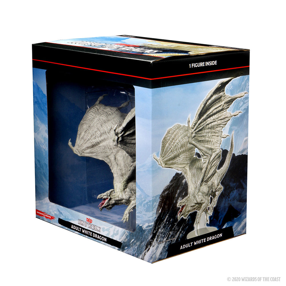 D&D: Icons of the Realms - Adult White Dragon Premium Figure (ONLINE ORDER ONLY)