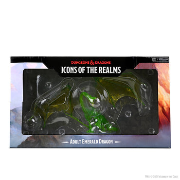 D&D: Icons of the Realms - Adult Emerald Dragon Premium Figure (ONLINE ORDER ONLY)