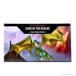 D&D: Icons of the Realms - Adult Emerald Dragon Premium Figure (ONLINE ORDER ONLY)