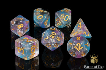 Amethyst RPG Dice - 7 Pieces