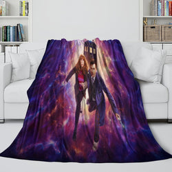 Doctor Who Blanket Flannel Fleece Throw Room Decoration (Online Order Only)