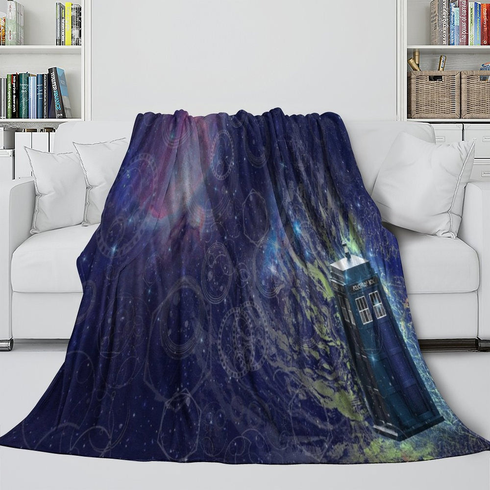 Doctor Who Blanket Flannel Fleece Throw Room Decoration (Online Order Only)