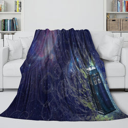 Doctor Who Blanket Flannel Fleece Throw Room Decoration (Online Order Only)
