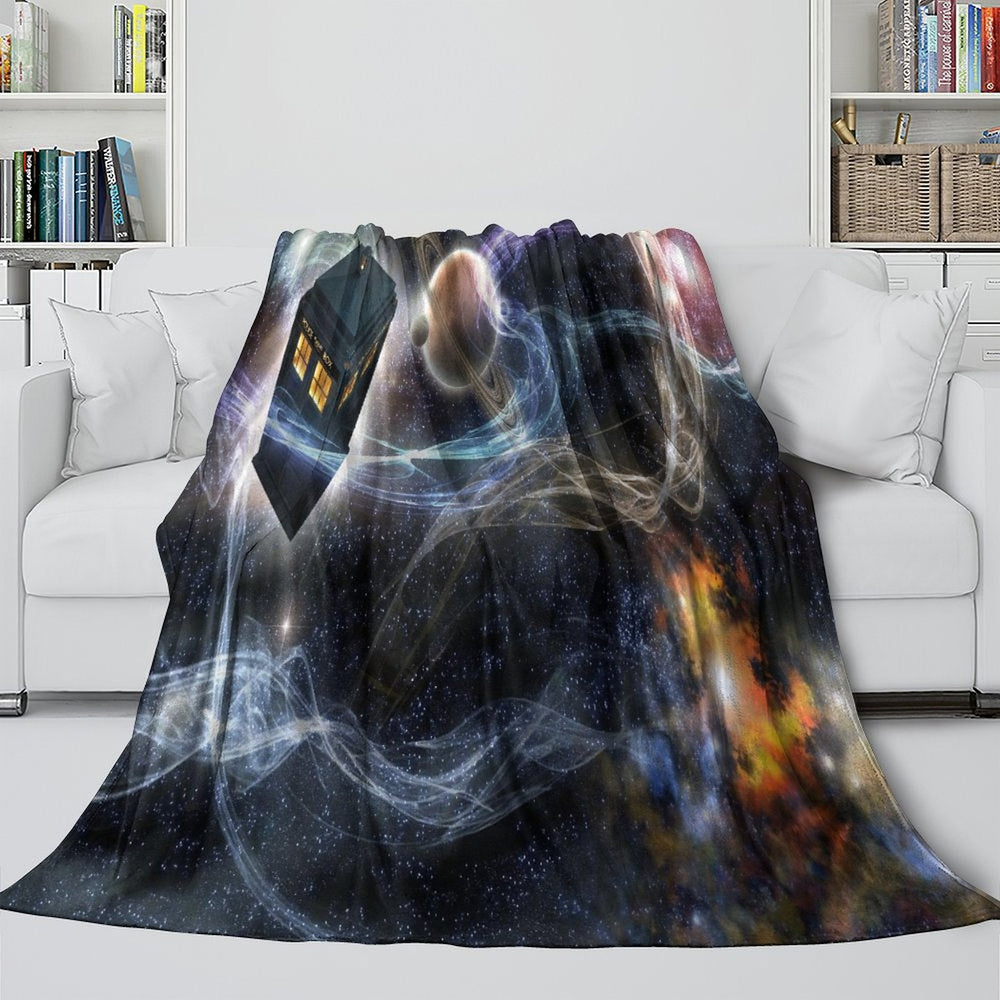 Doctor Who Blanket Flannel Fleece Throw Room Decoration (Online Order Only)