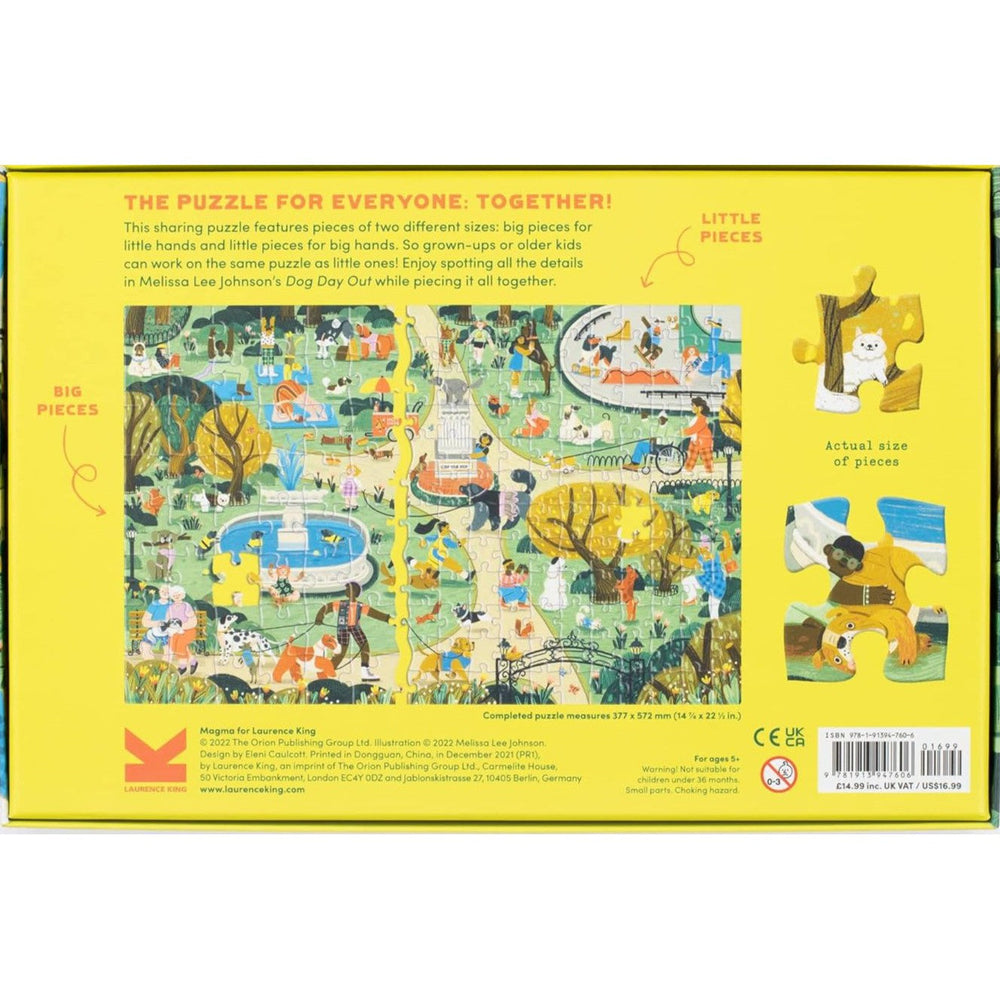 Dog Day Out 180 Piece Sharing Jigsaw Puzzle Laurence King (ONLINE ORDER ONLY)