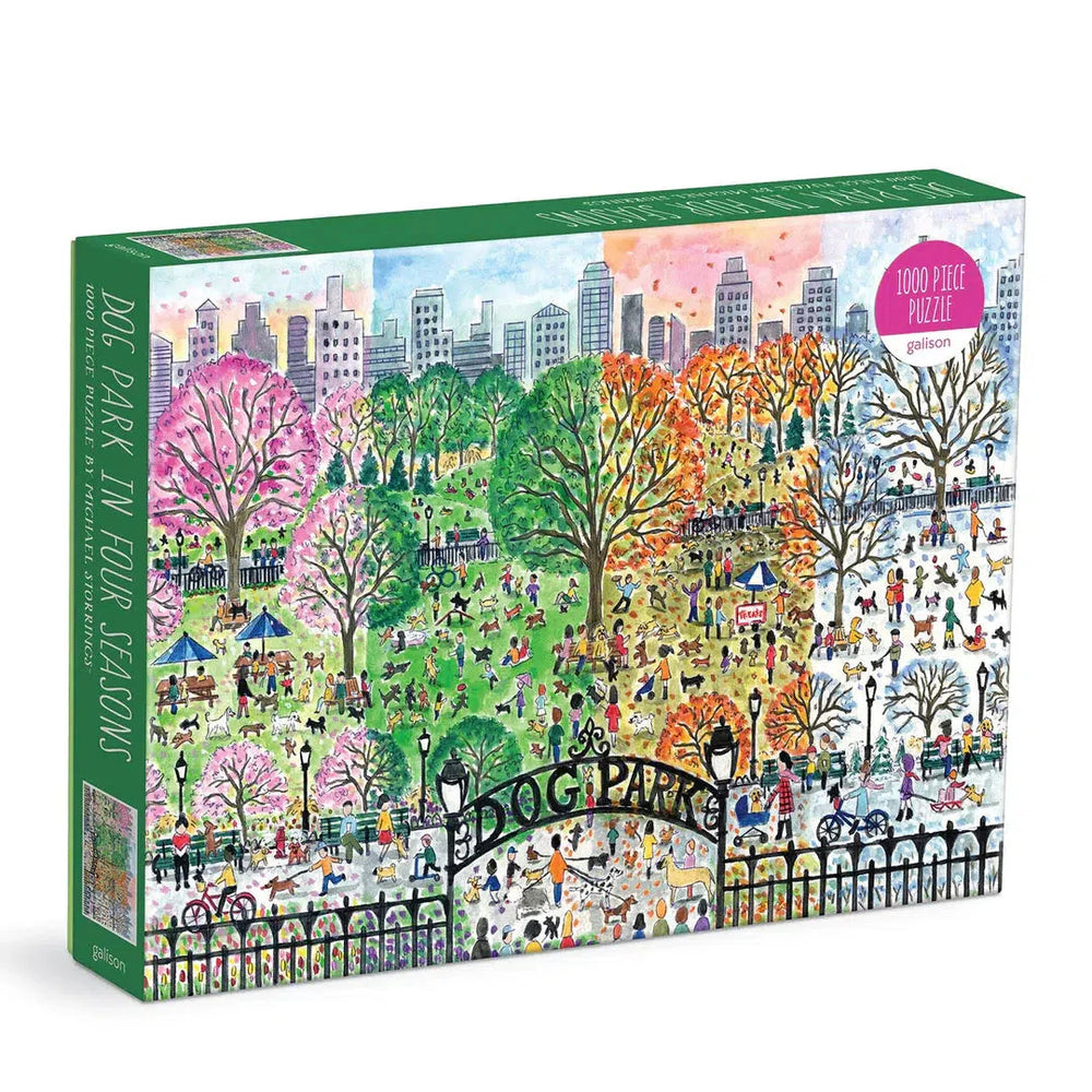 Dog Park in Four Seasons 1000 Piece Jigsaw Puzzle Galison (ONLINE ORDER ONLY)