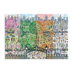 Dog Park in Four Seasons 250 Piece Wood Jigsaw Puzzle Galison (ONLINE ORDER ONLY)