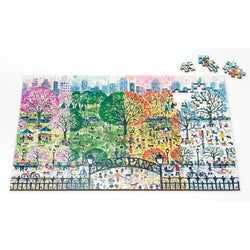 Dog Park in Four Seasons 250 Piece Wood Jigsaw Puzzle Galison (ONLINE ORDER ONLY)