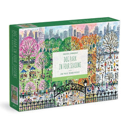 Dog Park in Four Seasons 250 Piece Wood Jigsaw Puzzle Galison (ONLINE ORDER ONLY)