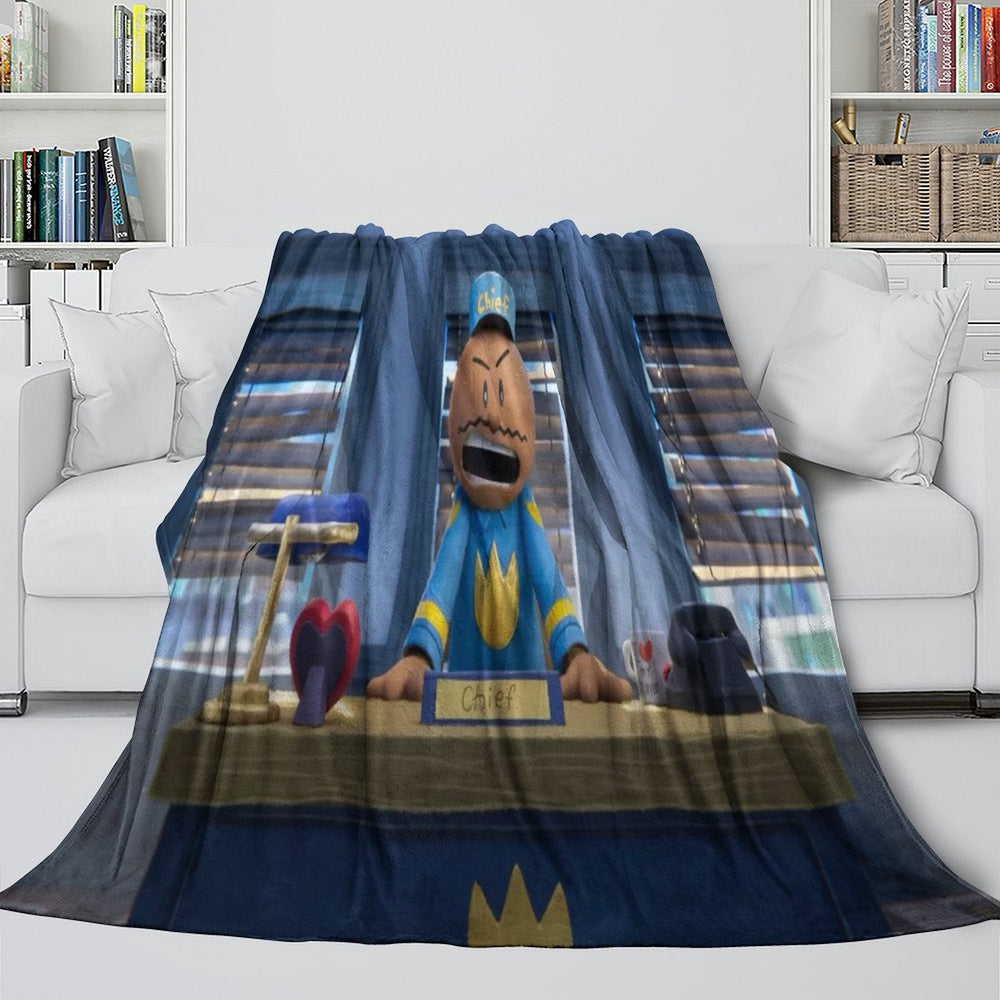 Dog Man Blanket Flannel Throw Room Decoration (Online Order Only)