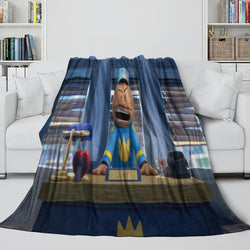 Dog Man Blanket Flannel Throw Room Decoration (Online Order Only)