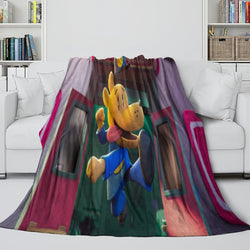 Dog Man Blanket Flannel Throw Room Decoration (Online Order Only)