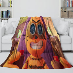 Dog Man Blanket Flannel Throw Room Decoration (Online Order Only)