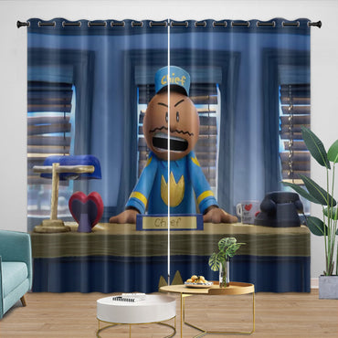 Dog Man Curtains Blackout Window Drapes Room Decoration (Online Order Only)