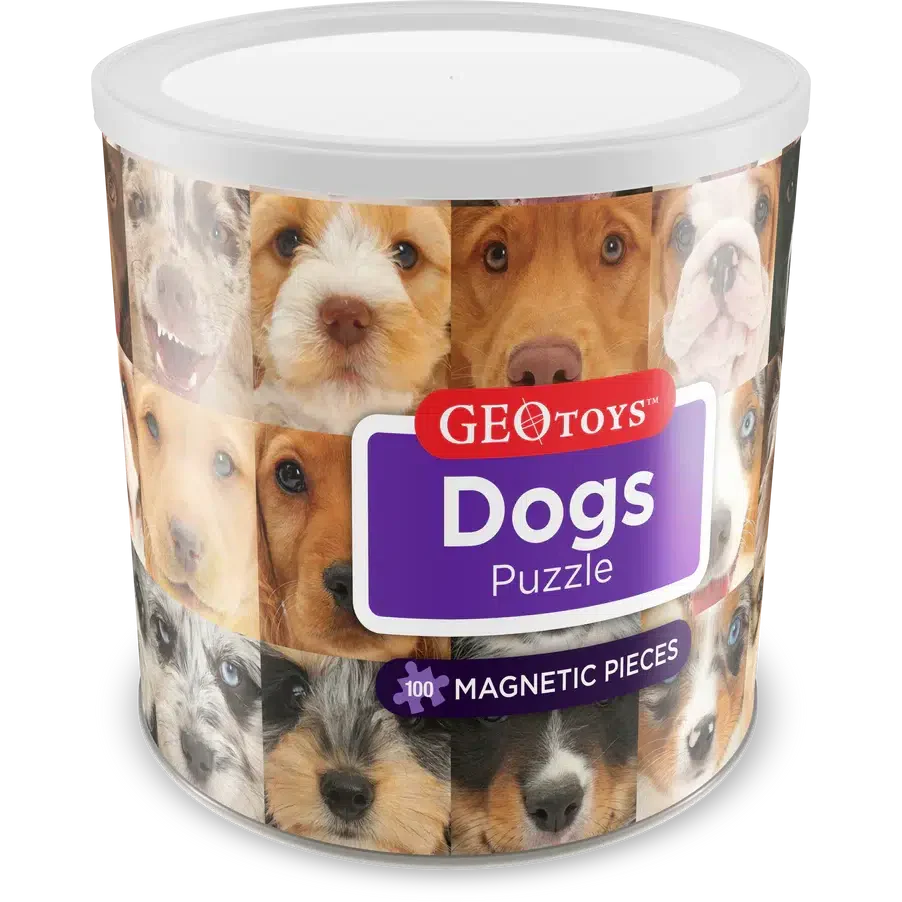 Dogs 100 Piece Magnetic Jigsaw Puzzle Geotoys (ONLINE ORDER ONLY)