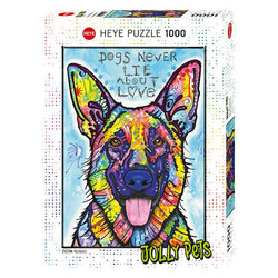 Dogs Never Lie Jolly Pets 1000 Piece Jigsaw Puzzle Heye (ONLINE ORDER ONLY)
