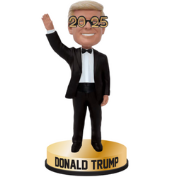 Donald Trump Happy New Year 2025 Bobblehead (Presale) (ONLINE ORDER ONLY)