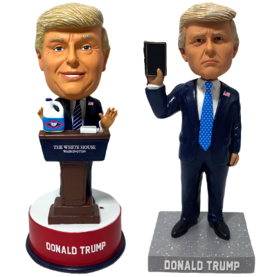 Donald Trump Bible and Bleach Bobbleheads (ONLINE ORDER ONLY)