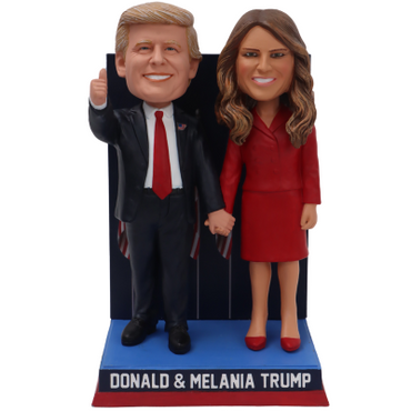Donald and Melania Trump Election Night Victory Dual Bobblehead (Presale) (ONLINE ORDER ONLY)