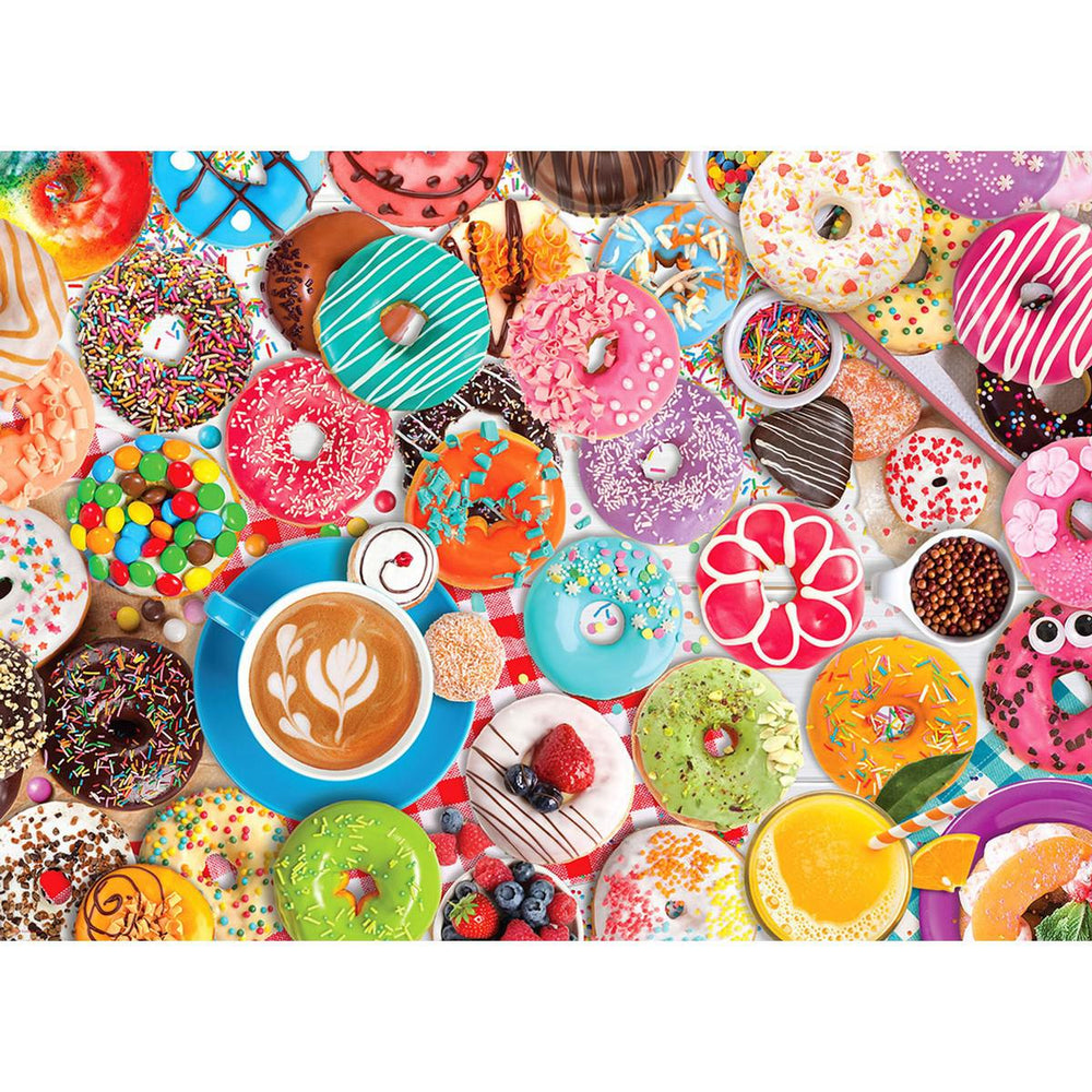 Donut Party 1000 Piece Jigsaw Puzzle in Tin Eurographics (ONLINE ORDER ONLY)