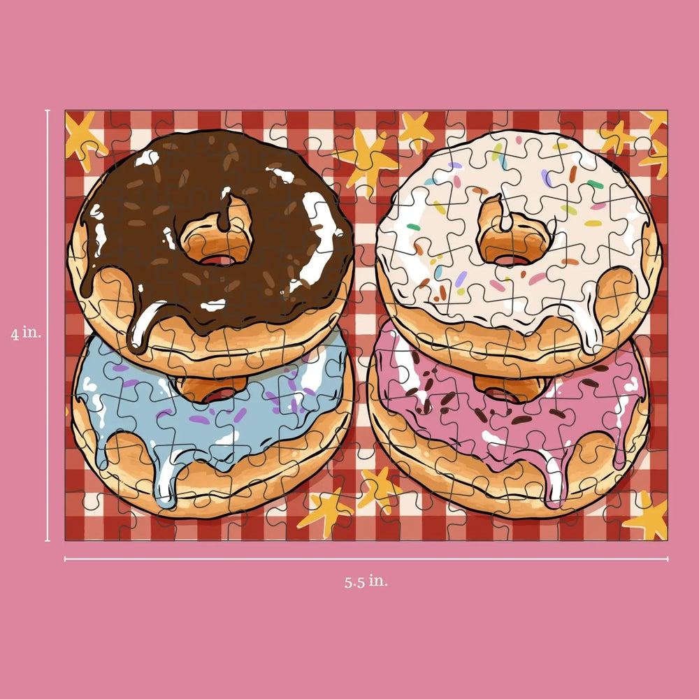 Donuts 99 Piece Mini Jigsaw Puzzle Puzzledly (ONLINE ORDER ONLY)