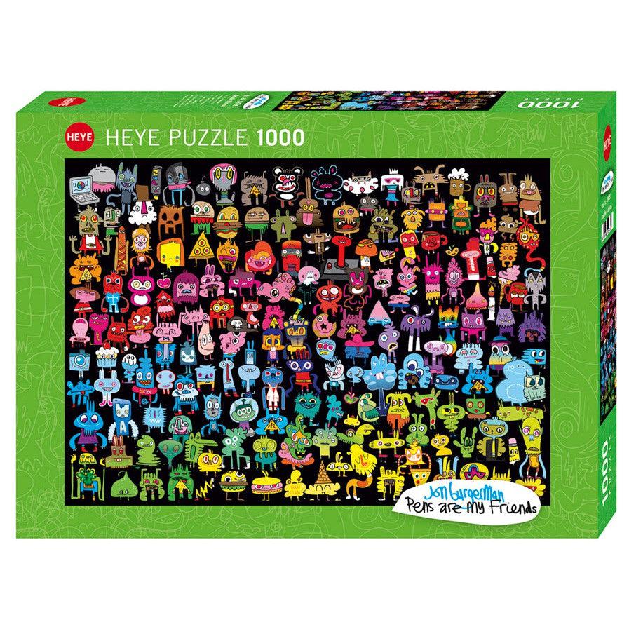 Doodle Rainbow Burgerman 1000 Piece Jigsaw Puzzle Heye (ONLINE ORDER ONLY)