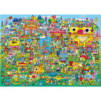 Doodle Village Burgerman 1000 Piece Jigsaw Puzzle Heye (ONLINE ORDER ONLY)