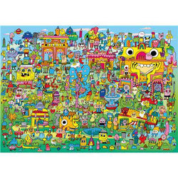 Doodle Village Burgerman 1000 Piece Jigsaw Puzzle Heye (ONLINE ORDER ONLY)