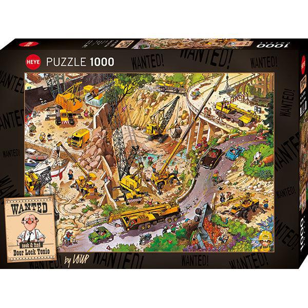 Door Lock Tonio Wanted Seek & Find 1000 Piece Jigsaw Puzzle Heye (ONLINE ORDER ONLY)