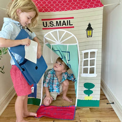 Post Office Doorway Storefront with Mailman's satchel (ONLINE ORDER ONLY)