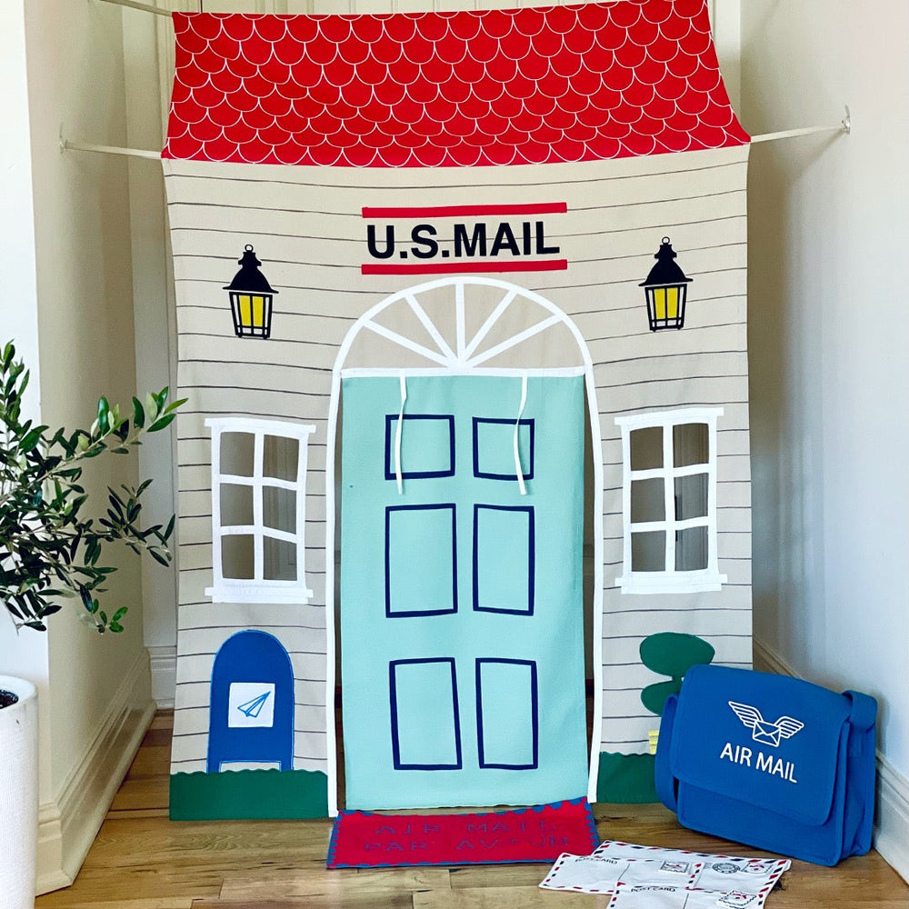 Post Office Doorway Storefront with Mailman's satchel (ONLINE ORDER ONLY)