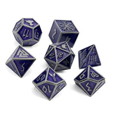 Doppelgänger - Norse Themed Metal Dice Set (Online Only)