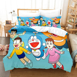 Doraemon Cosplay Bedding Set Quilt Cover Room Decoration (Online Order Only)
