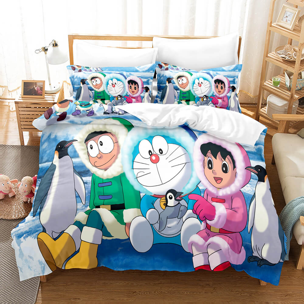 Doraemon Cosplay Bedding Set Quilt Cover Room Decoration (Online Order Only)
